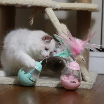 Cat Interactive Tumbler Toy Pet Slow Feeder Cat Smart Leak Food Toy Interactive Automatic Rotating Cat Game Toy C20
Cat Interactive Tumbler Toy Pet Slow Feeder Cat Smart Leak Food Toy Interactive Automatic Rotating Cat Game Toy C20