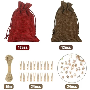 1 Set Christmas Countdown Calendar Bag for Filling DIY Advent Calendar Set with Drawstring Resusable for Christmas TB Sale
1 Set Christmas Countdown Calendar Bag for Filling DIY Advent Calendar Set with Drawstring Resusable for Christmas TB Sale
