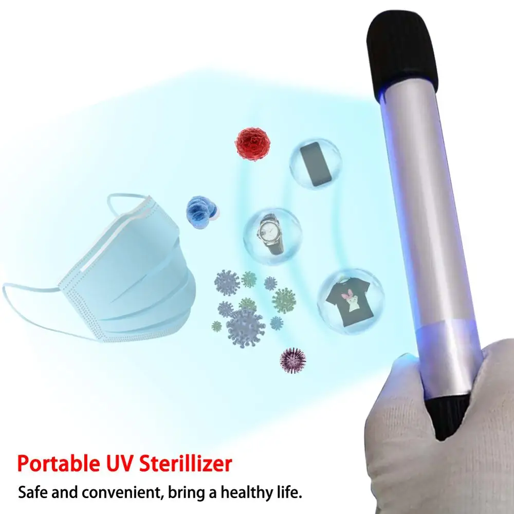 13W Portable Handheld UV Sanitizer UV Light Disinfection Lamp Germicidal Bacterial Disinfect Virus Lamp for Home Office Travel
13W Portable Handheld UV Sanitizer UV Light Disinfection Lamp Germicidal Bacterial Disinfect Virus Lamp for Home Office Travel