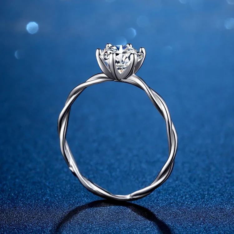 Luxury Moissanite Ring For Women Female 18K White Gold Plated Sterling Silver Diamond Wedding Rings Petite Twisted Vine Design
Luxury Moissanite Ring For Women Female 18K White Gold Plated Sterling Silver Diamond Wedding Rings Petite Twisted Vine Design