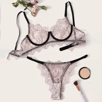 Girl Sexy Perspectivity Lace Cup Bra Set Plus Size Ultra-thin Summer Bra Briefs Set Of Temptation Underwear 3 Colors
Girl Sexy Perspectivity Lace Cup Bra Set Plus Size Ultra-thin Summer Bra Briefs Set Of Temptation Underwear 3 Colors