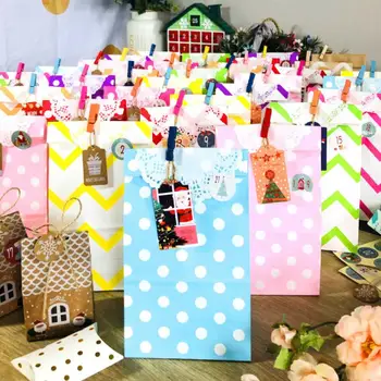24 Sets Christmas Kraft Paper Set Gift Bag Kawaii Candy Chocolate Cookies Bag Merry Christmas Decorations Navidad 2021 
24 Sets Christmas Kraft Paper Set Gift Bag Kawaii Candy Chocolate Cookies Bag Merry Christmas Decorations Navidad 2021