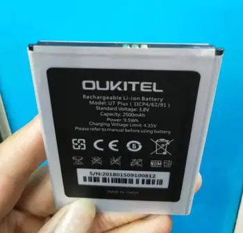 high quality 2500mAh U7 PLUS battery for Oukitel U7 PLUS u7plus phone battery with phone stander for gift
high quality 2500mAh U7 PLUS battery for Oukitel U7 PLUS u7plus phone battery with phone stander for gift