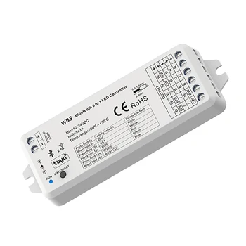 Bluetooth-RF 5-in-1 LED controller WB5 voice control Control RGB, RGBW, RGB+CCT, color temperature or monochrome LED lights
Bluetooth-RF 5-in-1 LED controller WB5 voice control Control RGB, RGBW, RGB+CCT, color temperature or monochrome LED lights