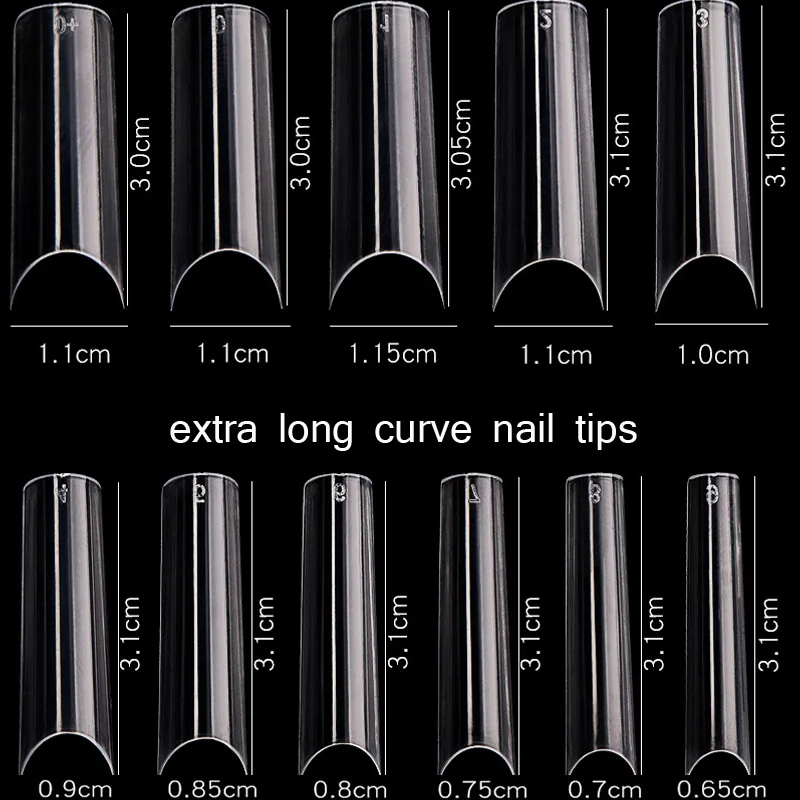 550pcs/bag (0+-9 )11size C Curve Extra-Long Straight Square Tips Full Cover False Nails French Acrylic Salon ABS UV Gel Fake
550pcs/bag (0+-9 )11size C Curve Extra-Long Straight Square Tips Full Cover False Nails French Acrylic Salon ABS UV Gel Fake