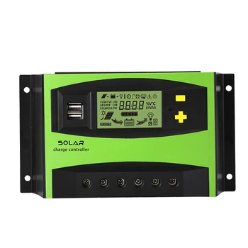 1Pc New 40A 12/24V MPPT LCD Display Solar Charger Controller PWM Solar Controller Solar Power 195 * 110 * 50mm
1Pc New 40A 12/24V MPPT LCD Display Solar Charger Controller PWM Solar Controller Solar Power 195 * 110 * 50mm