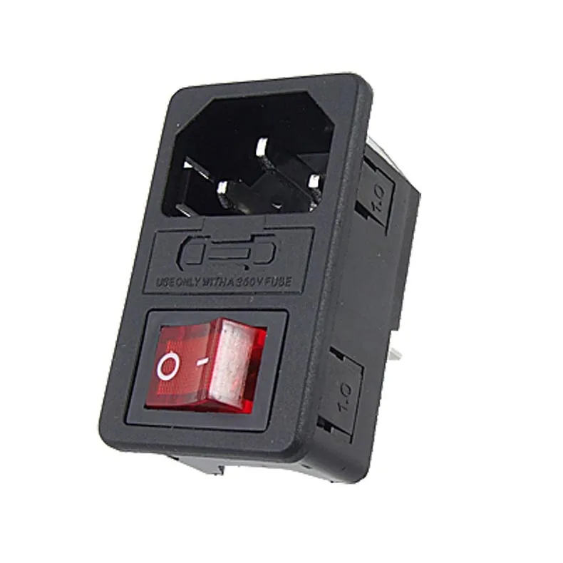 Power Rocker Switch IEC 3 Pin 320 C14 Inlet Power Sockets Switch Connector Plug 10A 250V SNO88
Power Rocker Switch IEC 3 Pin 320 C14 Inlet Power Sockets Switch Connector Plug 10A 250V SNO88