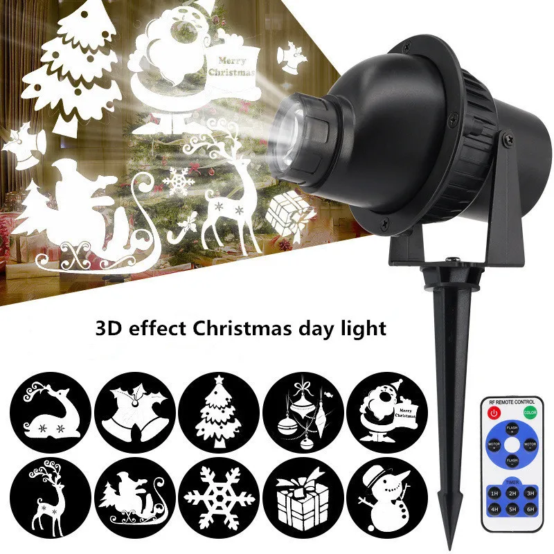 3D Animation Christmas Projector Light Moving Waterproof Landscape Light for Halloween Landscape Party Holiday Xmas Garden Decor
3D Animation Christmas Projector Light Moving Waterproof Landscape Light for Halloween Landscape Party Holiday Xmas Garden Decor