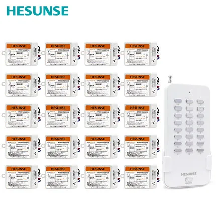 Y-F211B1N20 With 20 Receivers 20Ch RF Wireless Remote Control Switch 220V 110V Remote control
Y-F211B1N20 With 20 Receivers 20Ch RF Wireless Remote Control Switch 220V 110V Remote control