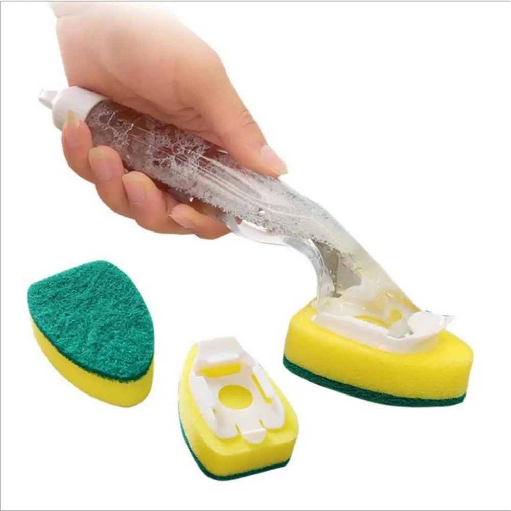 6Pack Handle Magic Sponge Washer Brush Refill Sink with Replacement Heads Kitchen Cleaning Scrubber Dish Sponge 4FM
6Pack Handle Magic Sponge Washer Brush Refill Sink with Replacement Heads Kitchen Cleaning Scrubber Dish Sponge 4FM