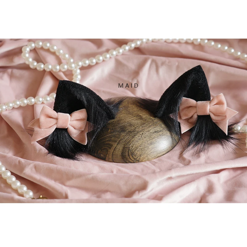 Оригинальный ручной работы сладкий черный бархат темный готический бант кошачьи уши пряжа точка волна точка Лолита головной убор
Оригинальный ручной работы сладкий черный бархат темный готический бант кошачьи уши пряжа точка волна точка Лолита головной убор