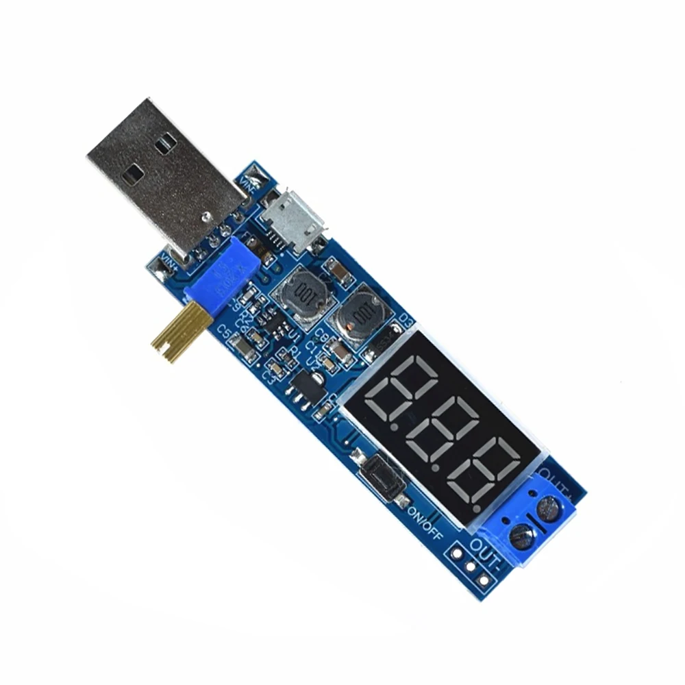 USB повышающий/уменьшающий модуль питания DC 5 В до 3 В/12 Регулируемый понижающий