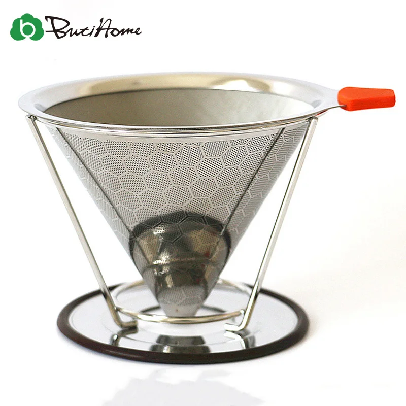 Reusable Coffee Filter Stainless Steel Holder Metal Mesh Funnel Baskets Brew Drip Coffee Filters Dripper Drip Coffee Filter Cup
Reusable Coffee Filter Stainless Steel Holder Metal Mesh Funnel Baskets Brew Drip Coffee Filters Dripper Drip Coffee Filter Cup