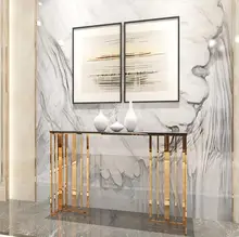 Northern Europe simple modern luxury porch stainless steel marble porch table hotel lobby entrance end stage
Northern Europe simple modern luxury porch stainless steel marble porch table hotel lobby entrance end stage