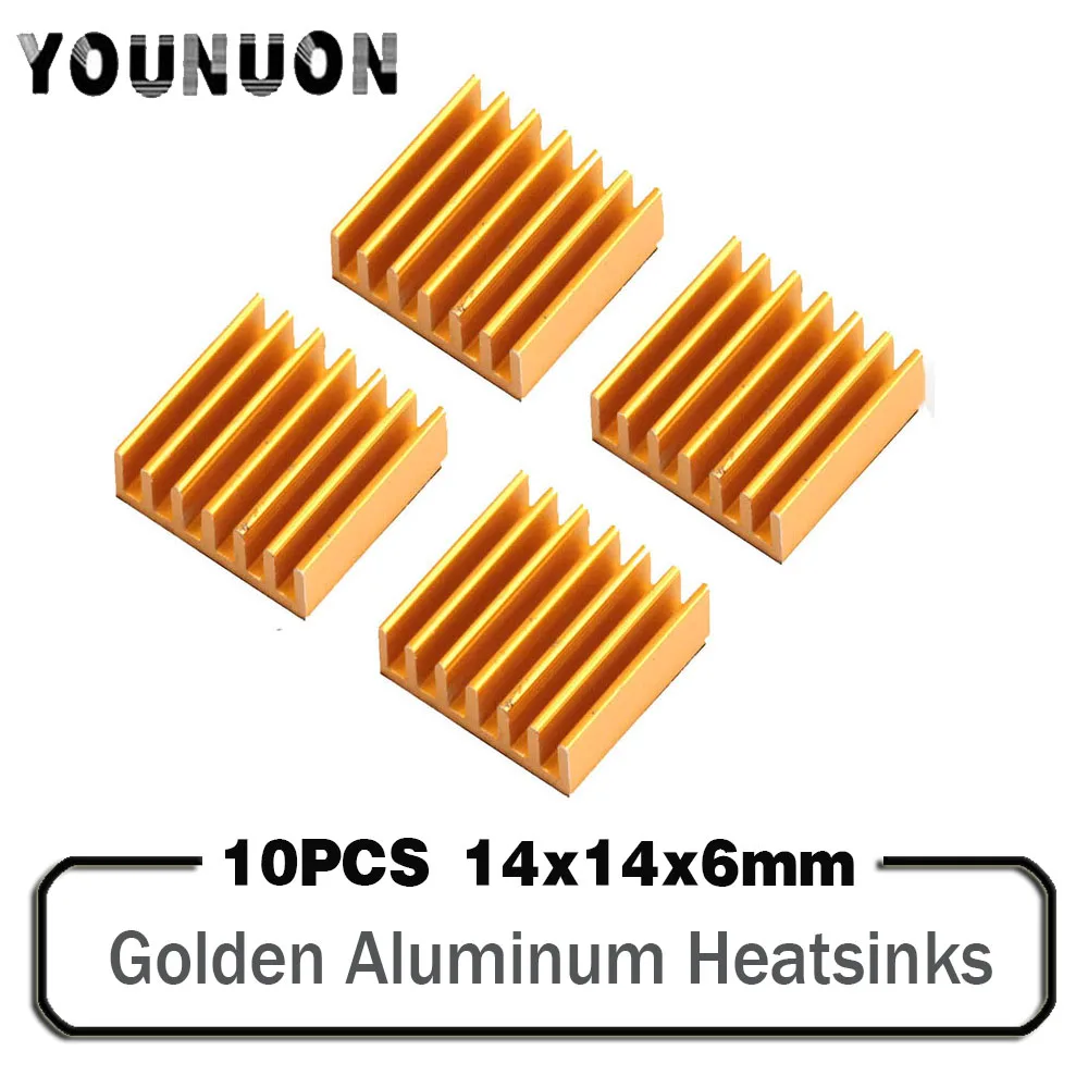 YOUNUON 10pcs 14x14x6mm Aluminum Heatsink PC VGA Card RAM Memory IC Chip Heat Sink Cooling Cooler 14mm x 6mm
YOUNUON 10pcs 14x14x6mm Aluminum Heatsink PC VGA Card RAM Memory IC Chip Heat Sink Cooling Cooler 14mm x 6mm