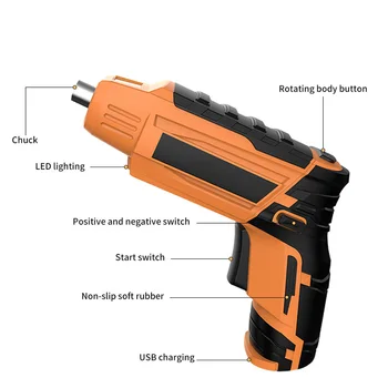 Drilling Electric screwdriver Rechargeable Driver Sleeve USB charging cable
Drilling Electric screwdriver Rechargeable Driver Sleeve USB charging cable