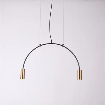 Creative Simple Restaurant Geometric Semicircle LED Pendant Light Iron Atmosphere Dinning Room Coffee Shop LED Lamp LED Bulbs AC
Creative Simple Restaurant Geometric Semicircle LED Pendant Light Iron Atmosphere Dinning Room Coffee Shop LED Lamp LED Bulbs AC