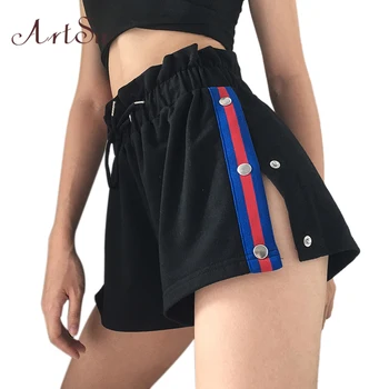 ArtSu Women Hotpants Summer High Waist Shorts Casual Single Breasted Short Pants Streetwear Black Shorts ASSH20049
ArtSu Women Hotpants Summer High Waist Shorts Casual Single Breasted Short Pants Streetwear Black Shorts ASSH20049
