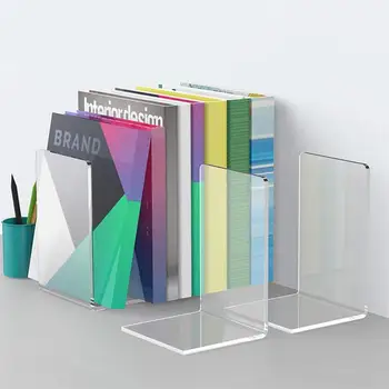 1 Pair Adorable Bookends Concise Bookstand Acrylic Book Organiser Creative Book Rack for Home Office Shop Bar
1 Pair Adorable Bookends Concise Bookstand Acrylic Book Organiser Creative Book Rack for Home Office Shop Bar