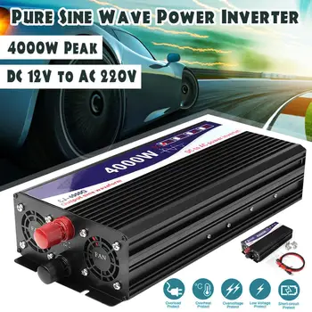 4000W Car Vehicle Power Inverter Pure Sine Wave 12V DC to 220V AC Transmitter Car Inverter with Light Inverter
4000W Car Vehicle Power Inverter Pure Sine Wave 12V DC to 220V AC Transmitter Car Inverter with Light Inverter