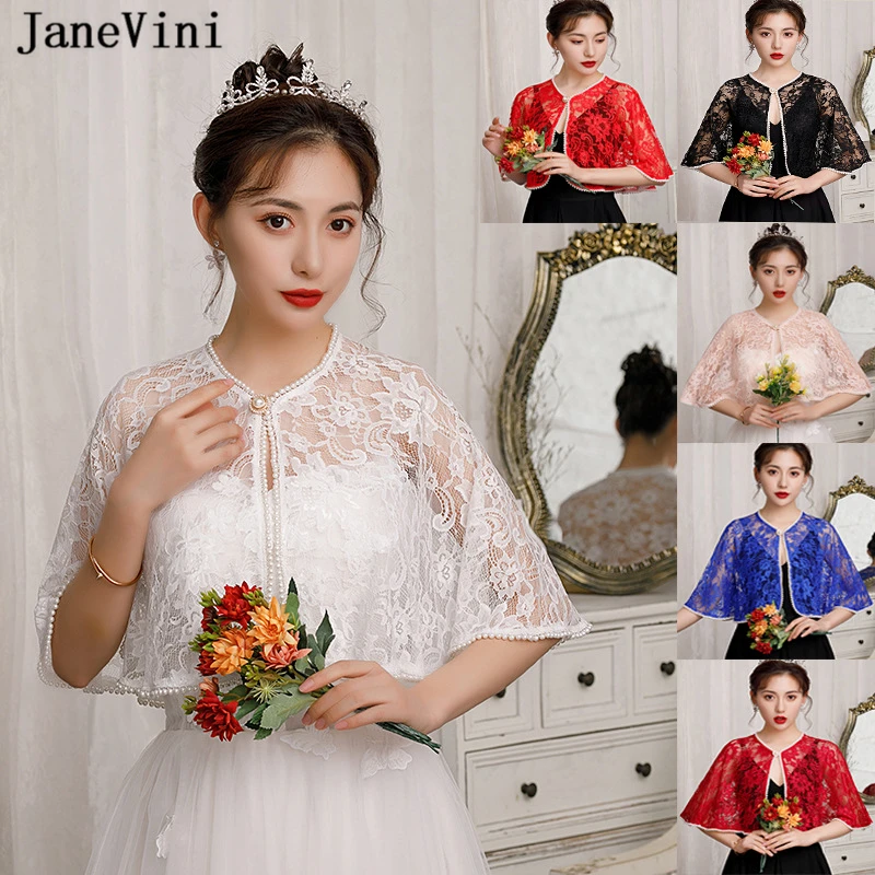JaneVini 2021 Elegant 7 Color Wedding Lace Shawl Bridal Jacket Coat Women Shrug Wrap Short Black Cape Bolero Mariage for Dress
JaneVini 2021 Elegant 7 Color Wedding Lace Shawl Bridal Jacket Coat Women Shrug Wrap Short Black Cape Bolero Mariage for Dress