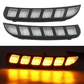Bulbs 1 Pair Dual Color LED DRL Daytime Running Light Turn Signal Lamp Fit for Ford Explorer 16-18 Car-Styling automobiles
Bulbs 1 Pair Dual Color LED DRL Daytime Running Light Turn Signal Lamp Fit for Ford Explorer 16-18 Car-Styling automobiles