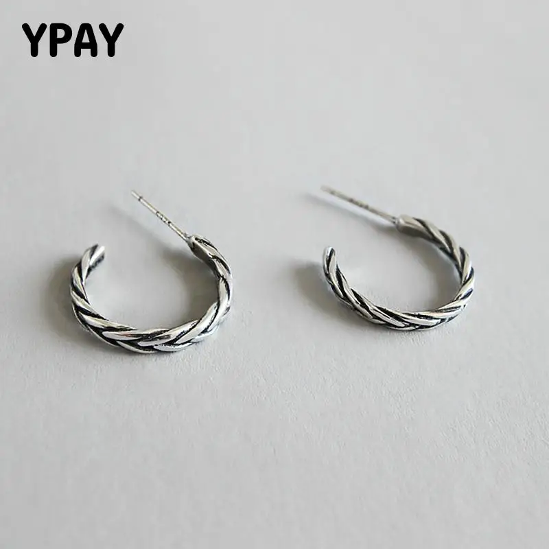 YPAY 925 Sterling-Silver-Jewelry Vintage Style Twisted Stud Earrings For Women Original Do The Old Process Fine Jewelry YME397
YPAY 925 Sterling-Silver-Jewelry Vintage Style Twisted Stud Earrings For Women Original Do The Old Process Fine Jewelry YME397