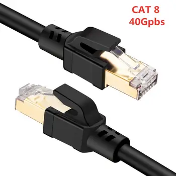 Cat8 Ethernet Cable SFTP 40Gbps Super Speed RJ45 Network Cable Gold Plated Connector for Router Modem CAT 8 Lan Cable
Cat8 Ethernet Cable SFTP 40Gbps Super Speed RJ45 Network Cable Gold Plated Connector for Router Modem CAT 8 Lan Cable