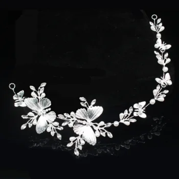 Metal Butterfly Wedding Bridal Tiara Headbands Hair Jewelry Accessories For Women Headpiece Prom Bride Head Chain Decorations 
Metal Butterfly Wedding Bridal Tiara Headbands Hair Jewelry Accessories For Women Headpiece Prom Bride Head Chain Decorations