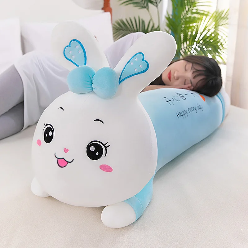 

New creative cartoon pillows funny pillows rabbit plush toys sleeping pillows cute long bed children's dolls birthday girls gift