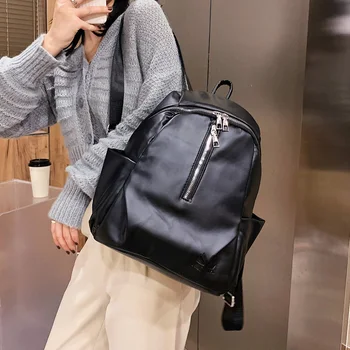 Female Solid PU Backpack for Student Outdoor Triple Zipper Women School Shoulder Bags
Female Solid PU Backpack for Student Outdoor Triple Zipper Women School Shoulder Bags