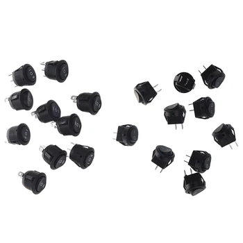 10Pcs ON/OFF/on 3 Position SPDT Round Boat Rocker Switch 6A/250V 10A/125V AC & 10Pcs AC 3A/250V 6A/125V ON-OFF I/O SPST 2 Pin Sn
10Pcs ON/OFF/on 3 Position SPDT Round Boat Rocker Switch 6A/250V 10A/125V AC & 10Pcs AC 3A/250V 6A/125V ON-OFF I/O SPST 2 Pin Sn