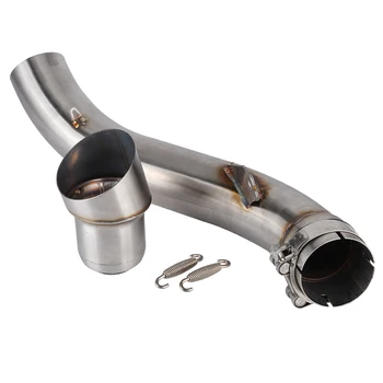2.4in Exhaust Link Pipe Mid-Pipe Catalytic Converter Removed Fit for Honda CB650F/CBR650F 14-18
2.4in Exhaust Link Pipe Mid-Pipe Catalytic Converter Removed Fit for Honda CB650F/CBR650F 14-18