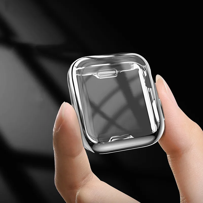Transparent TPU Cover for Apple watch case Series 4/5 Screen Protector 44mm 40mm Full Coverage Case for iWatch Protective Bumper
Transparent TPU Cover for Apple watch case Series 4/5 Screen Protector 44mm 40mm Full Coverage Case for iWatch Protective Bumper