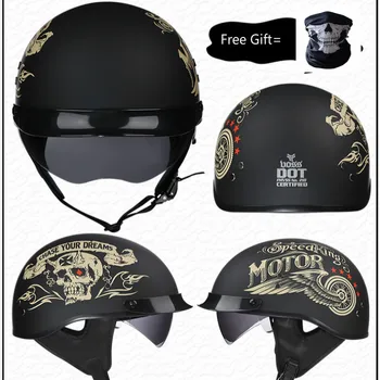 VOSS half face motorcycle helmet with internal controllable sunglasses DOT approved light weight chooper helmet
VOSS half face motorcycle helmet with internal controllable sunglasses DOT approved light weight chooper helmet