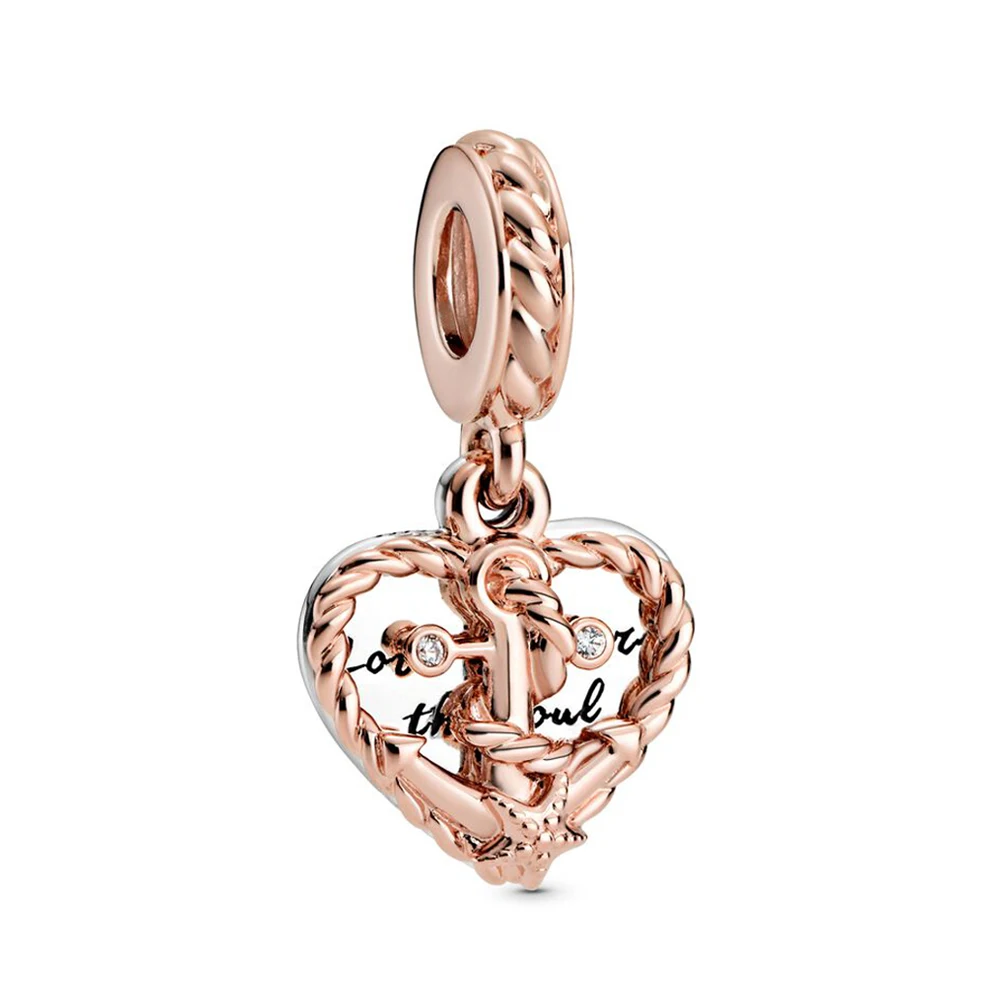 Подлинный женский браслет с подвеской в виде сердца и сердца 
Подлинный женский браслет с подвеской в виде сердца и сердца