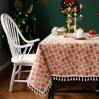 New Year Christmas Tree Tablecloth Christmas Table Cloth Dinner Party Printed Cotton Table Cover Decorations
New Year Christmas Tree Tablecloth Christmas Table Cloth Dinner Party Printed Cotton Table Cover Decorations