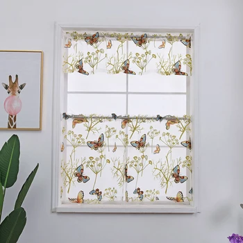 Lychee 3pcs Butterfly Printed Short Tulle Curtains Window Voile Curtain for Living Room Modern Window Curtains
Lychee 3pcs Butterfly Printed Short Tulle Curtains Window Voile Curtain for Living Room Modern Window Curtains