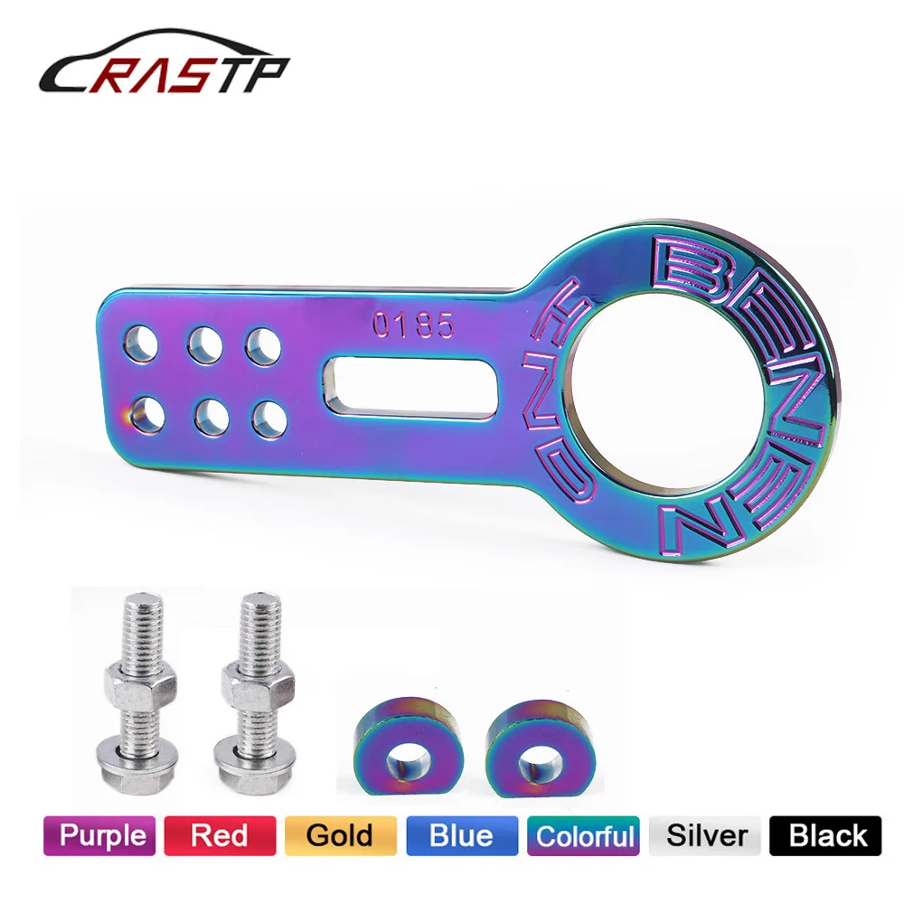 RASTP-BENEN Universal Racing car Front Tow Hook Fit for Car Auto Trailer Ring JDM Style Anodized Colorful RS-TH001
RASTP-BENEN Universal Racing car Front Tow Hook Fit for Car Auto Trailer Ring JDM Style Anodized Colorful RS-TH001