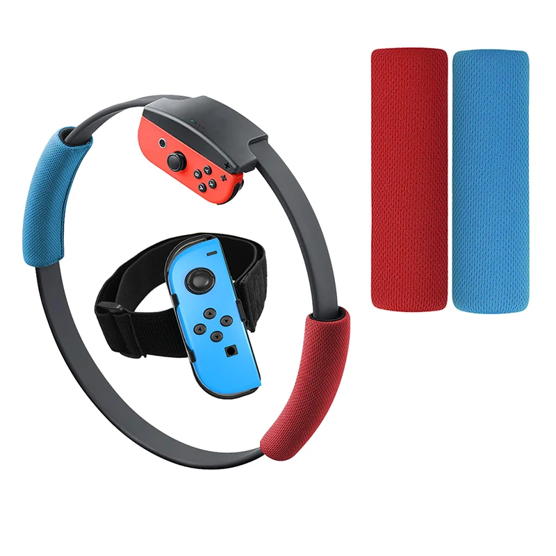 Adjustable Somatosensory Fitness Ring with Elastic Leg Strap Ring-Con Replacement for NS Switch Ring Fit Adventure Game
Adjustable Somatosensory Fitness Ring with Elastic Leg Strap Ring-Con Replacement for NS Switch Ring Fit Adventure Game