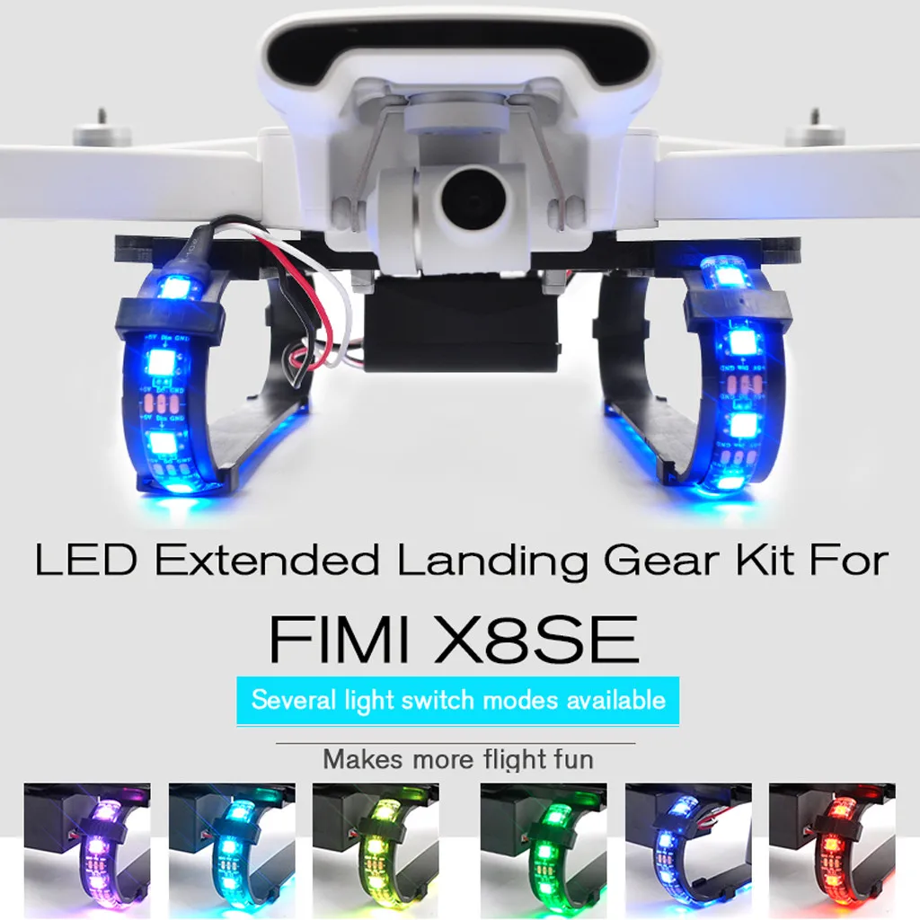 Drone modification accessories Upgrade LED Light Durable Landing Gear Protector For XIAOMI FIMI X8 SE RC Drone
Drone modification accessories Upgrade LED Light Durable Landing Gear Protector For XIAOMI FIMI X8 SE RC Drone