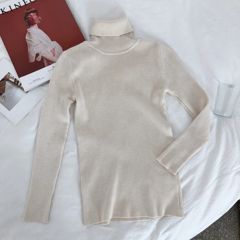 2019 Autumn Winter Korean Style Vintage Woman Slim Turtleneck Solid Color Tricot Sweater
2019 Autumn Winter Korean Style Vintage Woman Slim Turtleneck Solid Color Tricot Sweater