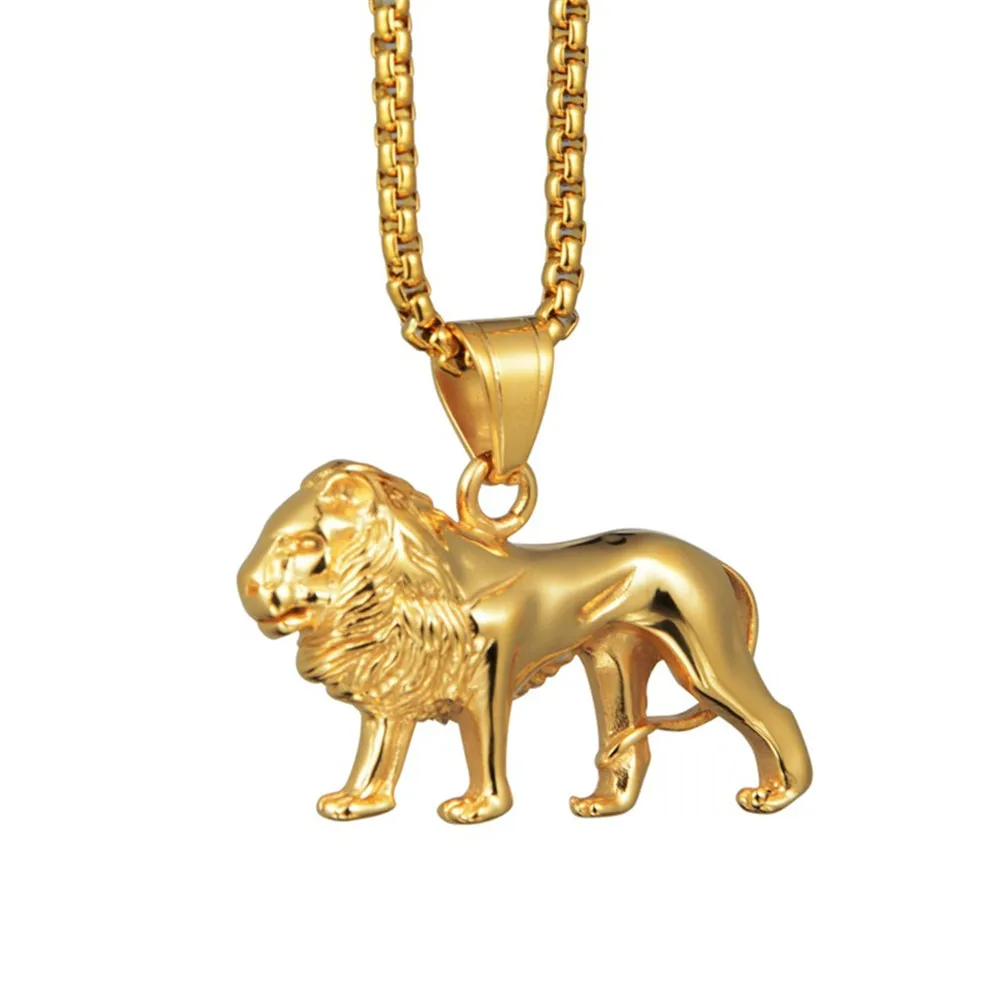Stainless Steel Lion Necklace for Women Men Gold Color Lions Pendant Animal Jewelry,Africa Lion Ethiopian Best Gift
Stainless Steel Lion Necklace for Women Men Gold Color Lions Pendant Animal Jewelry,Africa Lion Ethiopian Best Gift