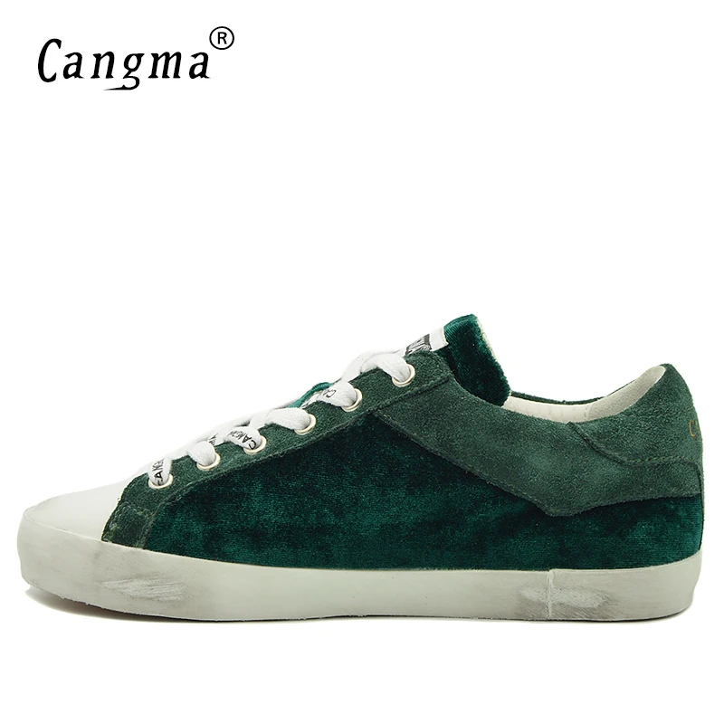 CANGMA Luxury Brand Sneaker Women Casual Shoes Woman Lace-Up Green Flats Cow Suede Designer Female Vulcanized Shoes
CANGMA Luxury Brand Sneaker Women Casual Shoes Woman Lace-Up Green Flats Cow Suede Designer Female Vulcanized Shoes