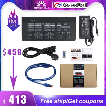 DeviceWell HDS7105 Super Mini Switcher 4 HDMI inputs Video Switcher for New Media Live Broadcasts Youtube pk blackmagic atem
DeviceWell HDS7105 Super Mini Switcher 4 HDMI inputs Video Switcher for New Media Live Broadcasts Youtube pk blackmagic atem