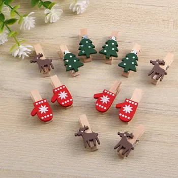 36 Pcs Christmas Wooden Clip Lightweight Cartoon Mini Clips Craft Clips Clothespins for Home
36 Pcs Christmas Wooden Clip Lightweight Cartoon Mini Clips Craft Clips Clothespins for Home