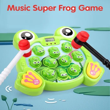 Interactive Whack A Frogs Childern Paly Hit Game with 2 Hammer Sounds Learning Active Early Developmental Baby Toys Kid Juguetes
Interactive Whack A Frogs Childern Paly Hit Game with 2 Hammer Sounds Learning Active Early Developmental Baby Toys Kid Juguetes
