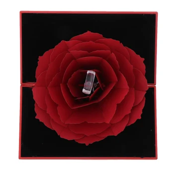 Foldable Pop Up Blooming Flower Holding Ring Box Ring Storage Case,Making Surprise for Your Girlfriend Wife Fiancee
Foldable Pop Up Blooming Flower Holding Ring Box Ring Storage Case,Making Surprise for Your Girlfriend Wife Fiancee