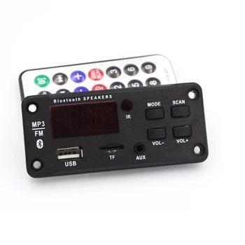Car MP3 Decoder Audio Board Bluetooth 5.0 DC 12V USB Power Supply WMA WAV FLAC APE Format TF FM Radio MP3 Player Remote Control
Car MP3 Decoder Audio Board Bluetooth 5.0 DC 12V USB Power Supply WMA WAV FLAC APE Format TF FM Radio MP3 Player Remote Control