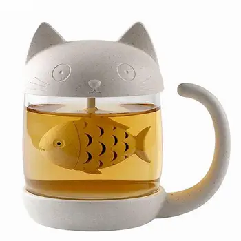 Cute Cat Tea Coffee Cup Infuser Glass Mug Teapot Teabags Mugs Couples Cups With Tea Strainer Filter Kitchen Tools
Cute Cat Tea Coffee Cup Infuser Glass Mug Teapot Teabags Mugs Couples Cups With Tea Strainer Filter Kitchen Tools
